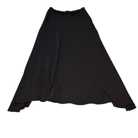Madewell Black Crepe High-Low Midi Skirt 00 NWT Asymmetrical Hem Work Chic - Picture 5 of 8